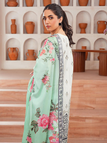 3 Piece Lawn Suit-Embroidered (Unstitched)
