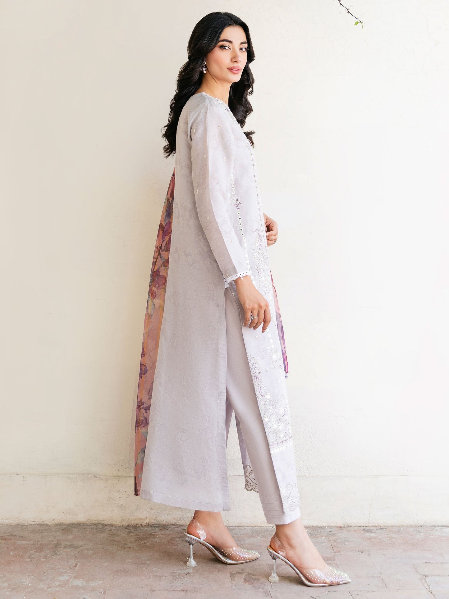 3 Piece Jacquard Suit-Embroidered (Unstitched)