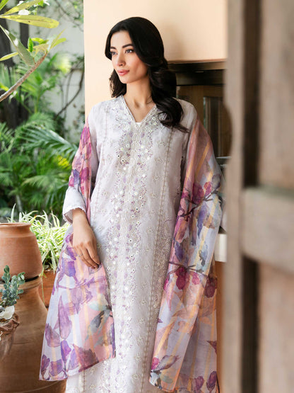 3 Piece Jacquard Suit-Embroidered (Unstitched)