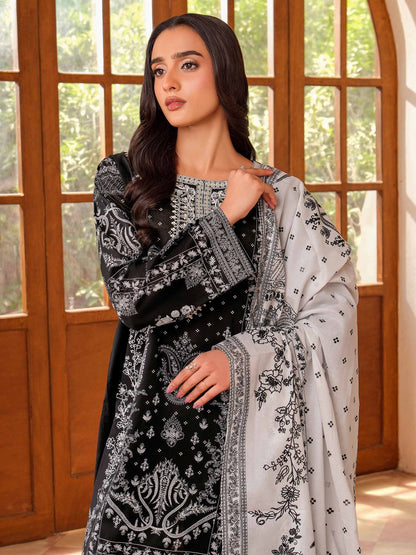 3 Piece Lawn Suit-Embroidered (Unstitched)