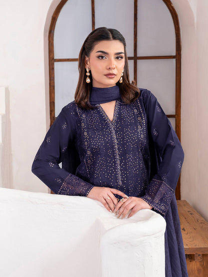 3 Piece Lawn Suit-Embroidered (Unstitched)