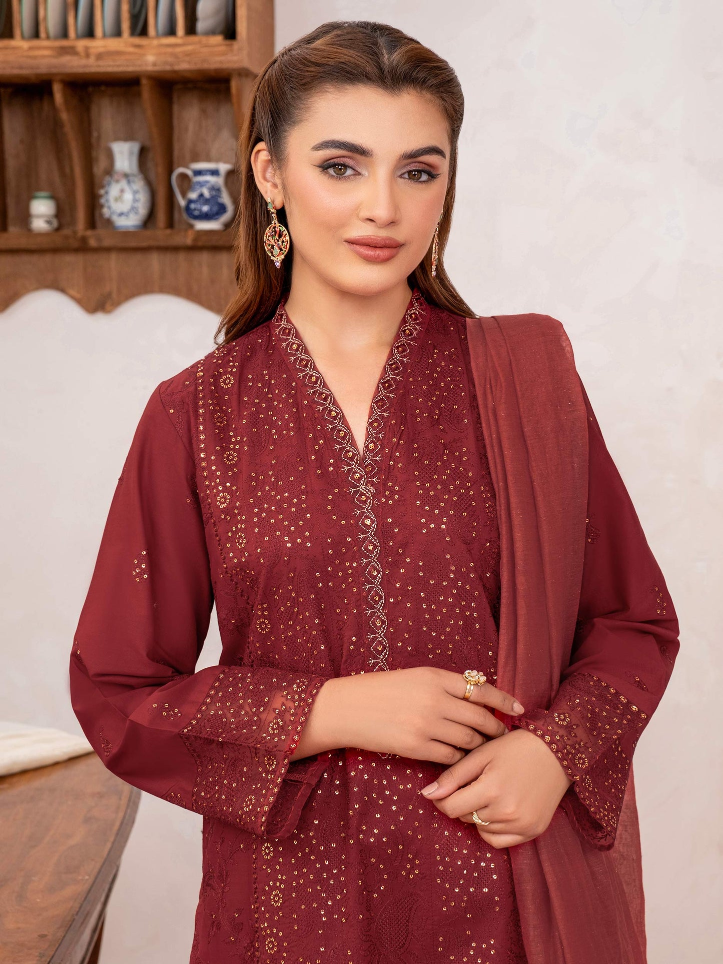 3 Piece Lawn Suit-Embroidered (Unstitched)
