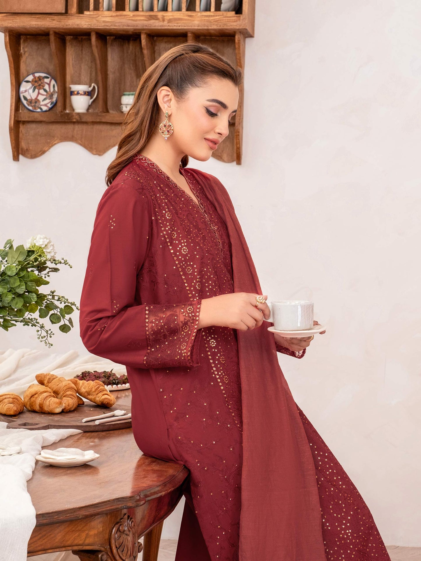 3 Piece Lawn Suit-Embroidered (Unstitched)