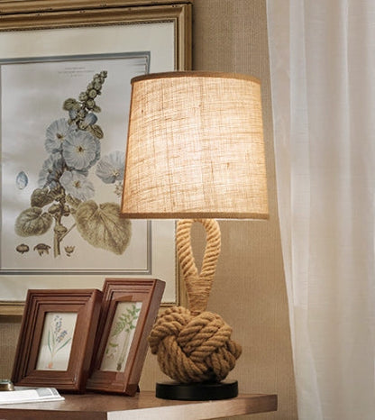 Vintage Twine Desk Lamp