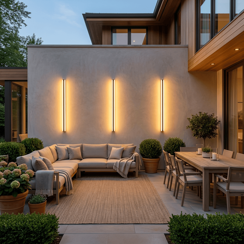 Stripe Lined LED Wall Light