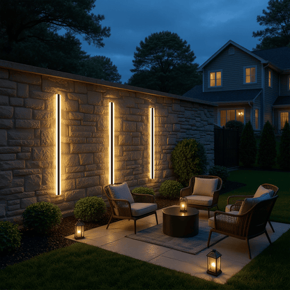 Stripe Lined LED Wall Light