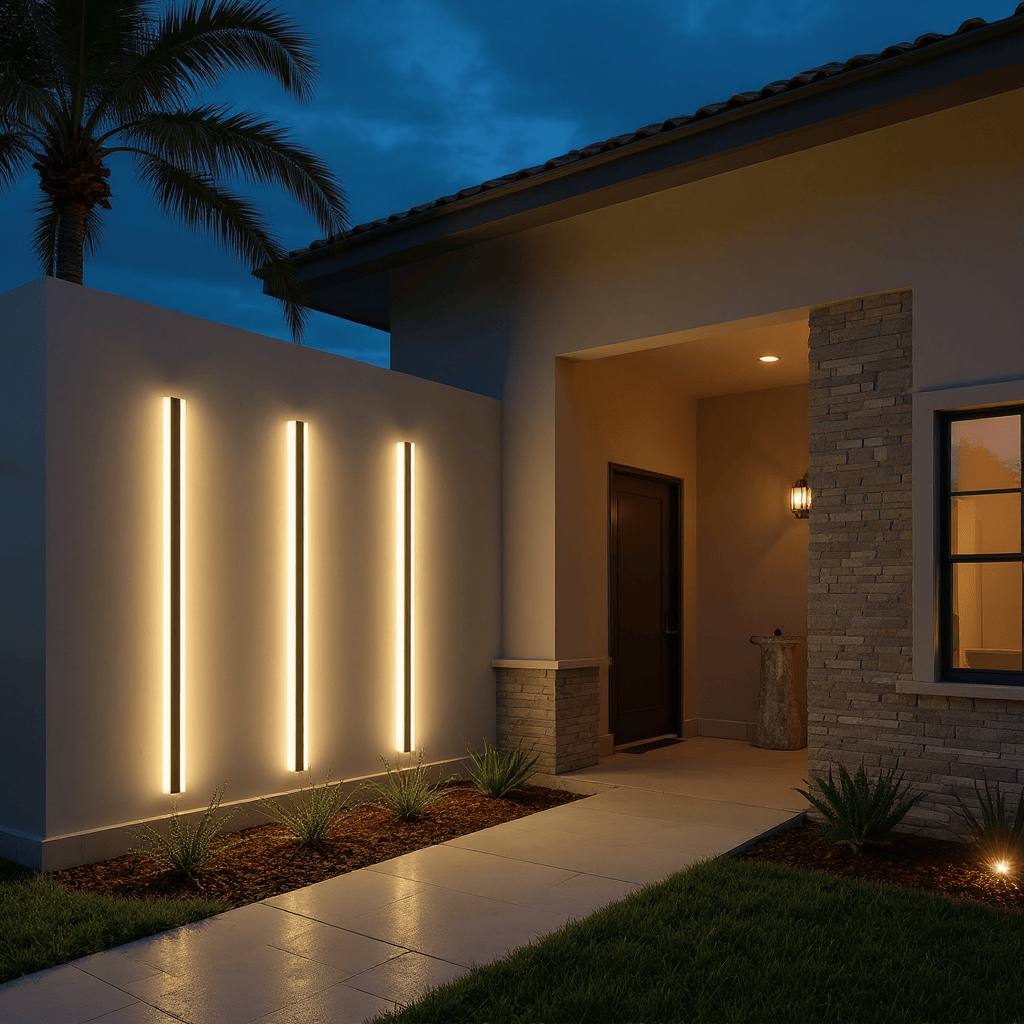 Stripe Lined LED Wall Light