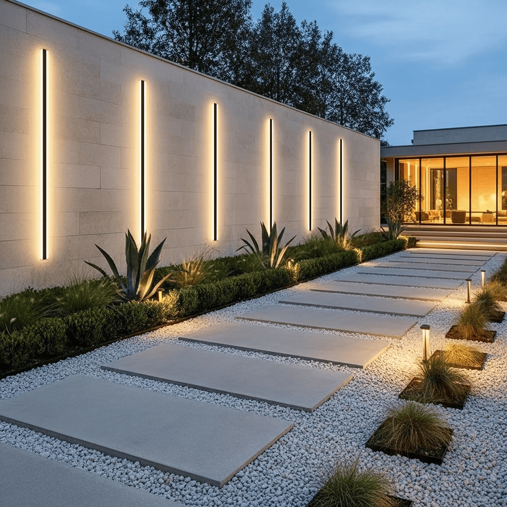 Stripe Lined LED Wall Light
