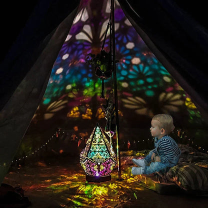 PrismaGlow - Hollow colorful projector lamp