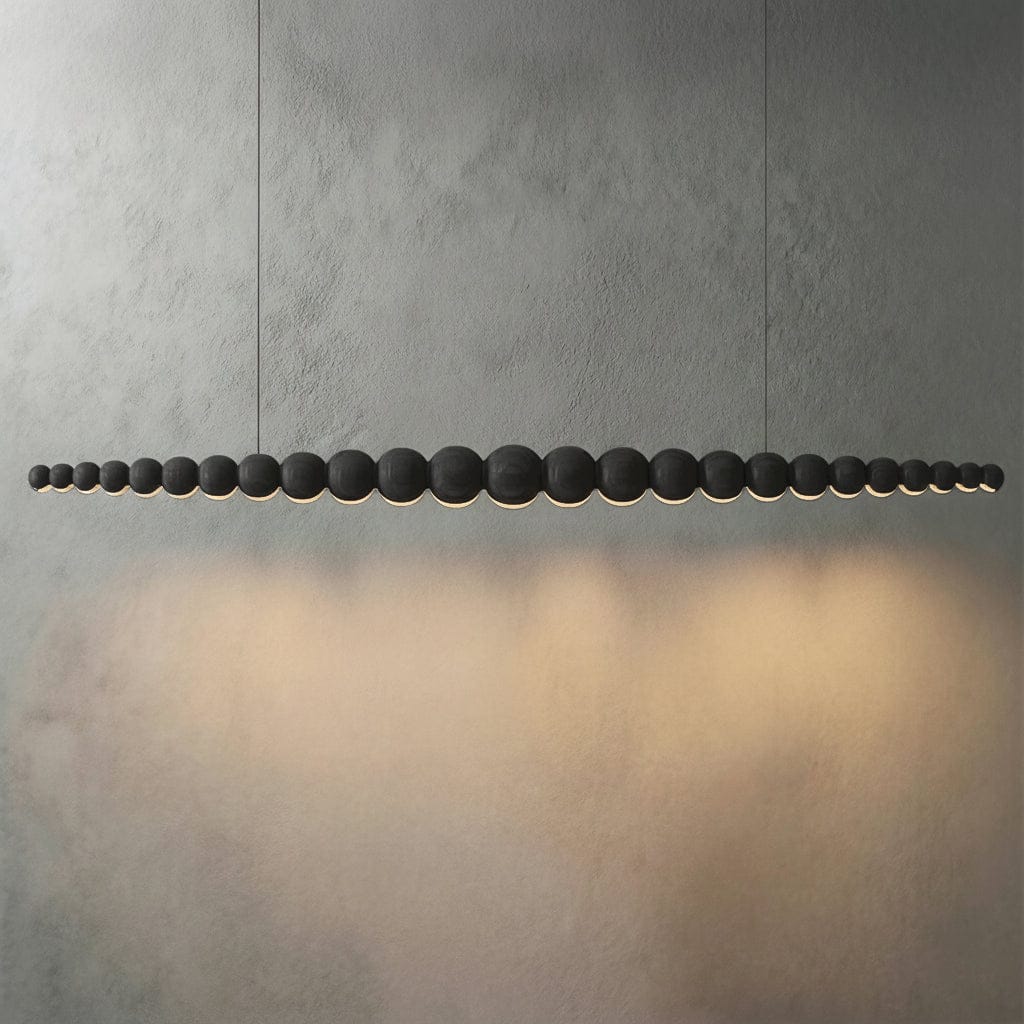 Wooden Bead Chandelier