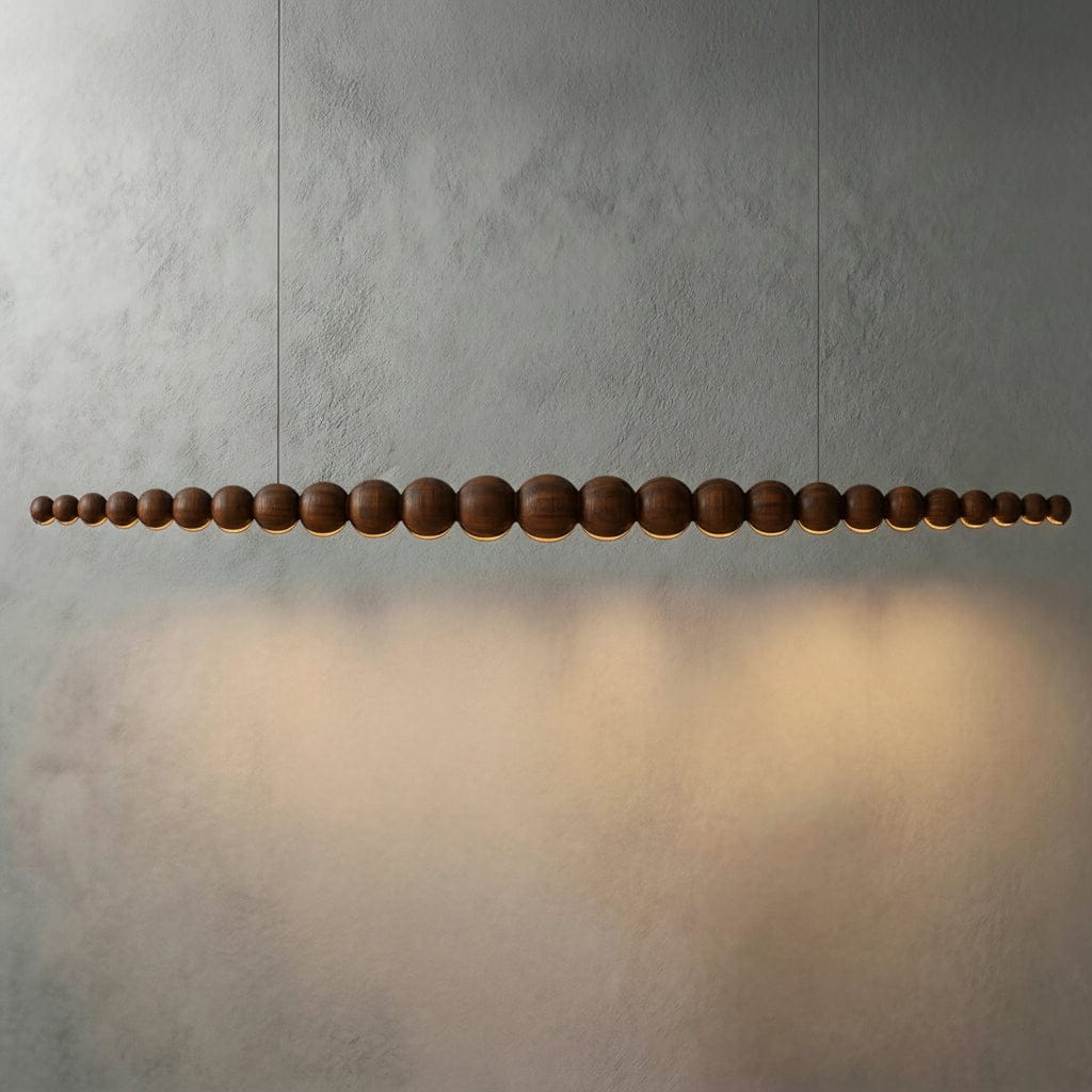Wooden Bead Chandelier
