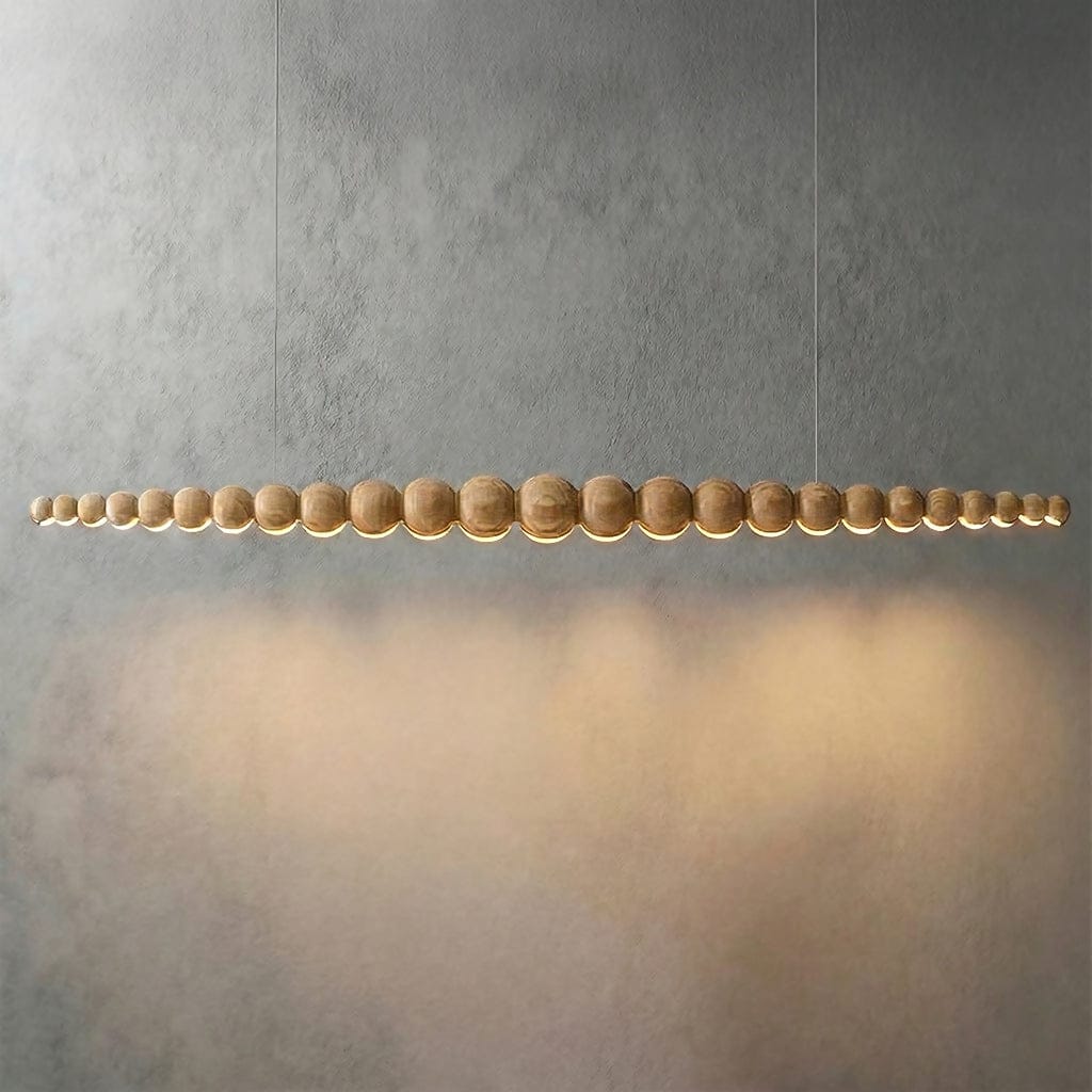 Wooden Bead Chandelier