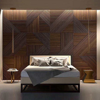 Euclid Wooden Wall Panel — Modern Geometric Accent for Your Walls