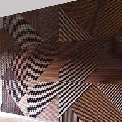 Euclid Wooden Wall Panel — Modern Geometric Accent for Your Walls