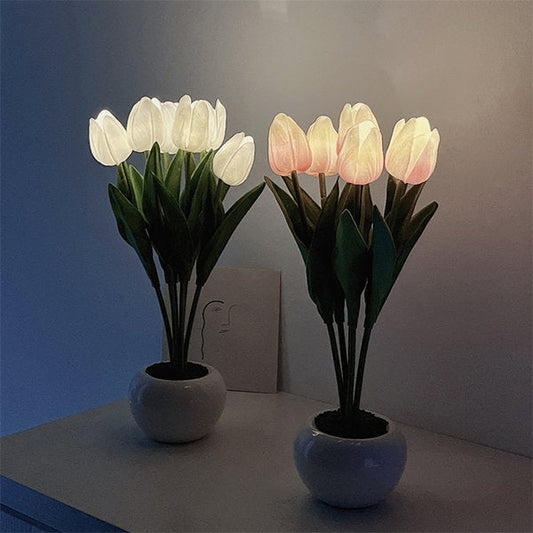 Tulip Night Lamp Table Roses