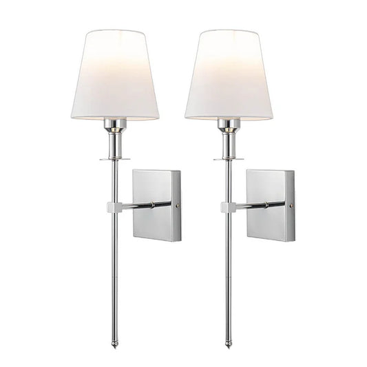 Two-Pack Wired Wall Lights – Sleek, Reliable Indoor Lighting
