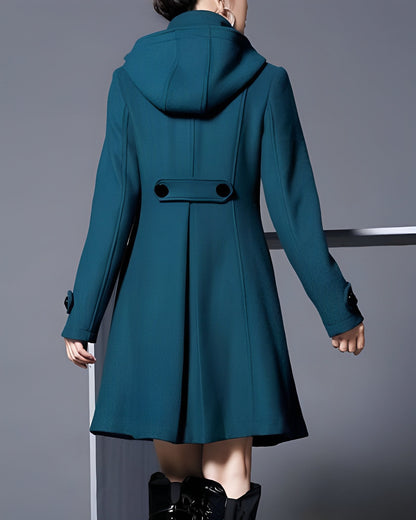 KARLA | VESTE ROBE ÉCHARPE À CAPUCHE