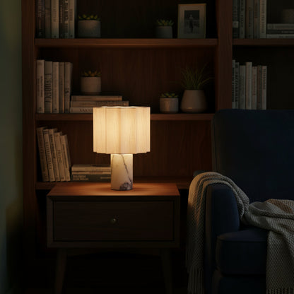 Mirna Marble Table Lamp - Elegant Marble Finish for Modern Accent Lighting
