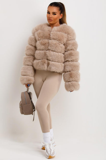 Faux Fur Bubble Coat