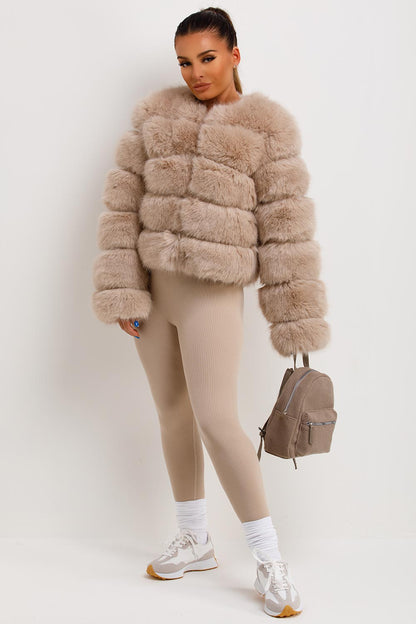 Faux Fur Bubble Coat