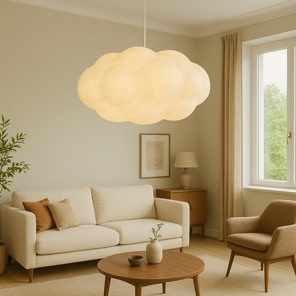 Lustra pendul pentru nori, iluminat de ambient pentru un decor aerisit și elegant