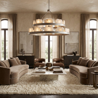 Relic Stone Rectangular Chandelier