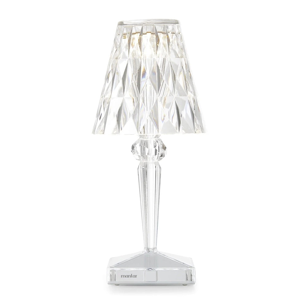 Mantar Crystal Wireless LED Lamp with Touch Control | Rechargeable &amp; Dimmable Light for Indoor &amp; Outdoor Use