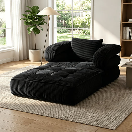 Multi-functional Convertible Sofa Bed—No Assembly Required, High-density Sponge, Soft and Skin-friendly Fabric | Suitable for Small Spaces, Bedrooms, Apartments, RVs as a Multi-position Sofa, Movie Sofa, Lazy Sofa, Office Sofa, Lounger, or Leisure
