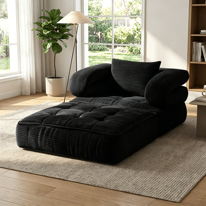 Sofá cama convertible — No requiere montaje, espuma de alta densidad, tejido suave y agradable para la piel | 6 en 1: asientos versátiles para espacios pequeños: cine, descanso, oficina, sillón reclinable y ocio