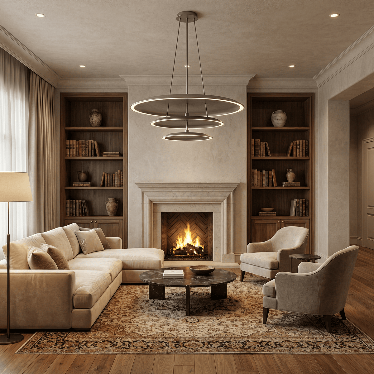 Axiom Three-Tier Chandelier