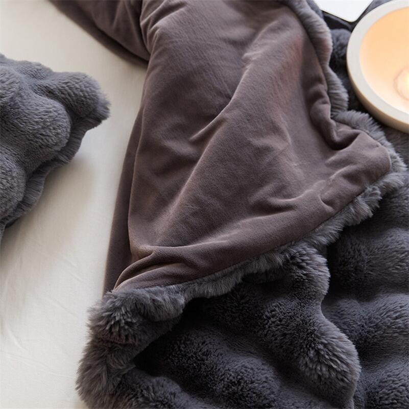 Rabbit Faux-Fur Throw
