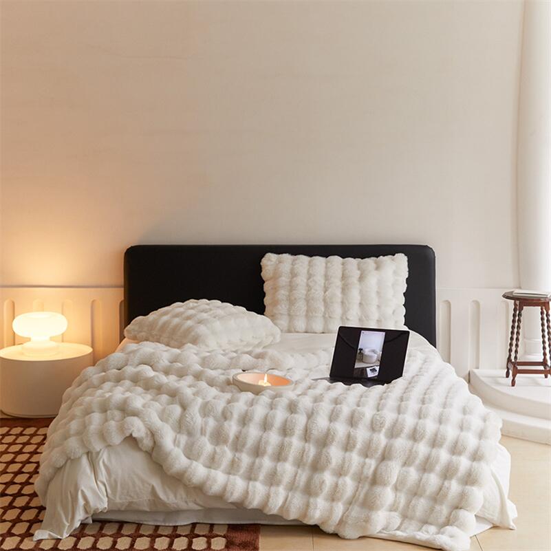 Rabbit Faux-Fur Throw