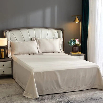 Elegance Champagne Duvet Cover Set (Long-Staple Sateen Cotton)