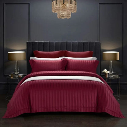Prestige Wine Duvet Cover Set (Long-Staple Sateen Cotton)