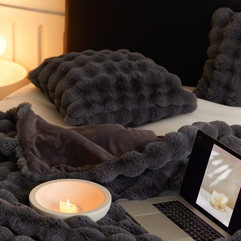 Rabbit Faux-Fur Throw