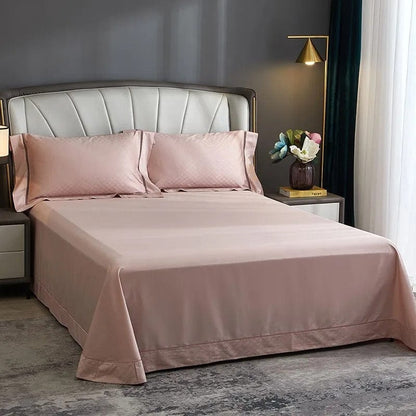 Elegance Blush Duvet Cover Set (Long-Staple Sateen Cotton)