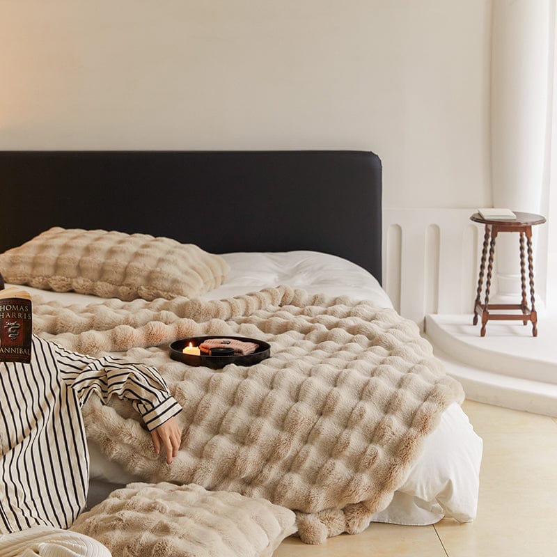Rabbit Faux-Fur Throw