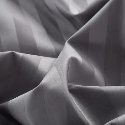 Prestige Grey Duvet Cover Set (Long-Staple Sateen Cotton)
