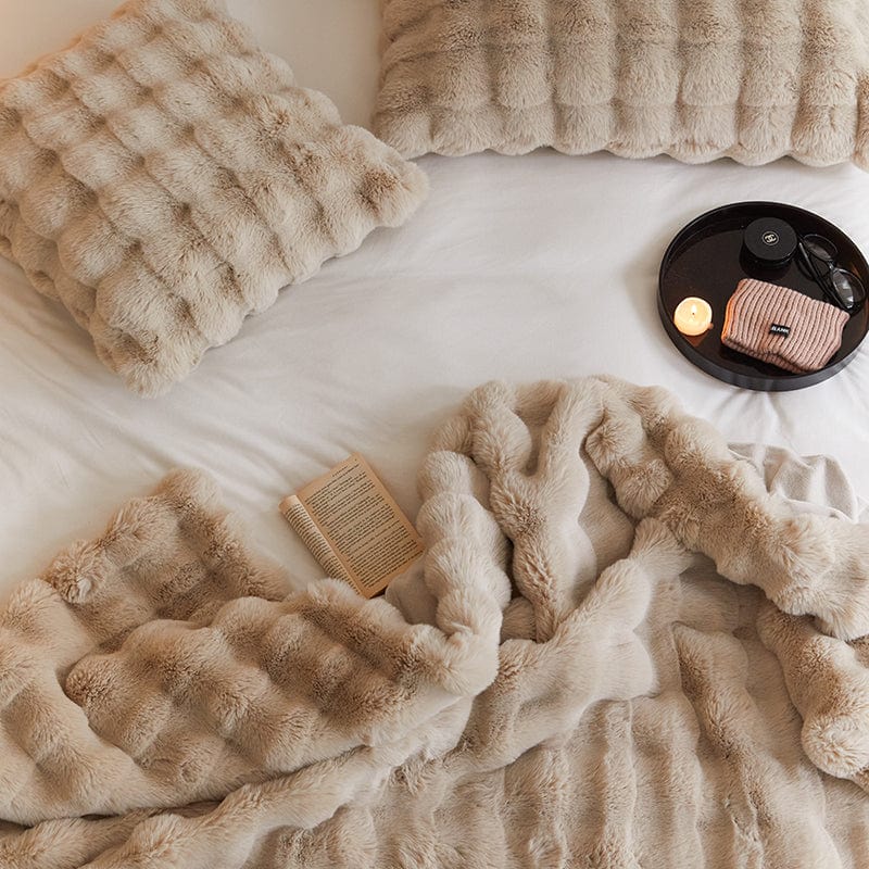 Rabbit Faux-Fur Throw