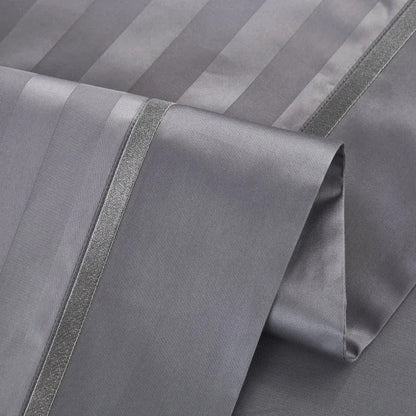 Prestige Grey Duvet Cover Set (Long-Staple Sateen Cotton)