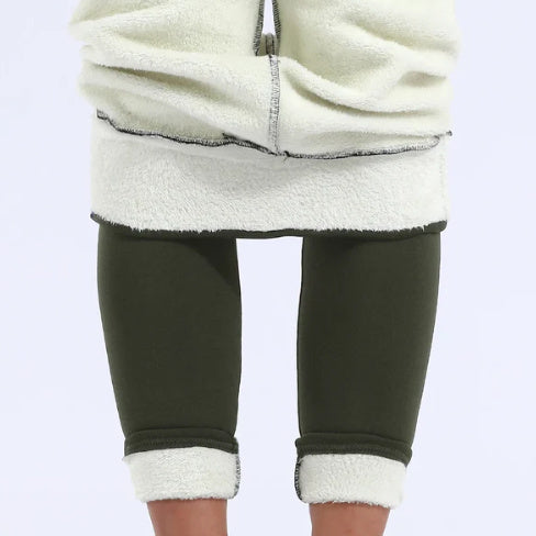 Umkehrbare Leggings - Hohe Taille Stretch-Leggings mit beidseitigem Design