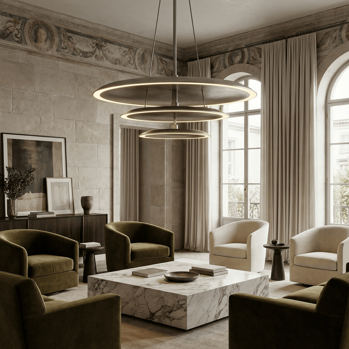 Axiom Round Chandelier