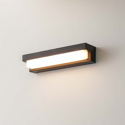Lámpara de Pared Solar para Exteriores con Panel Solar Integrado