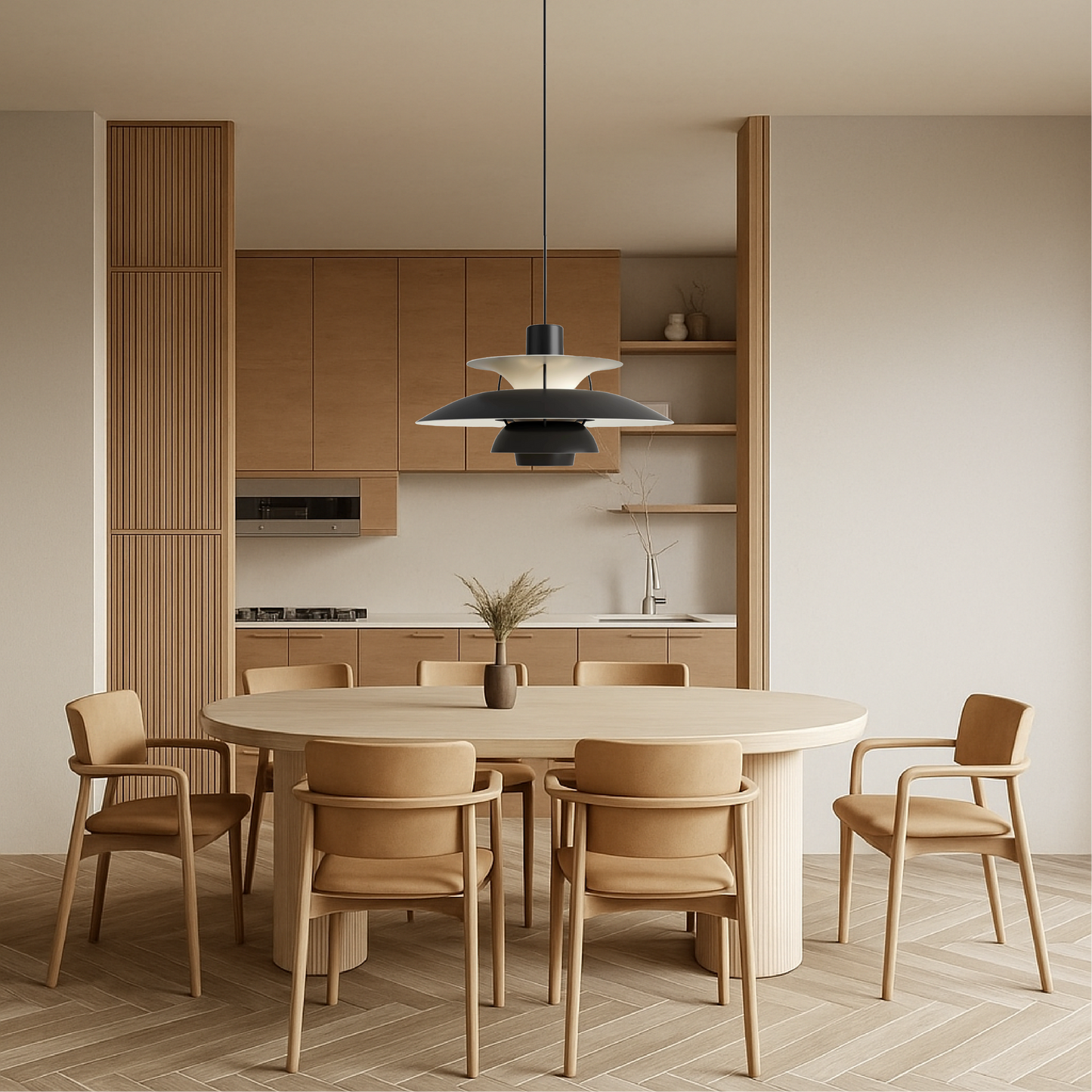Lámpara de Techo Multicapa Danish Elegante