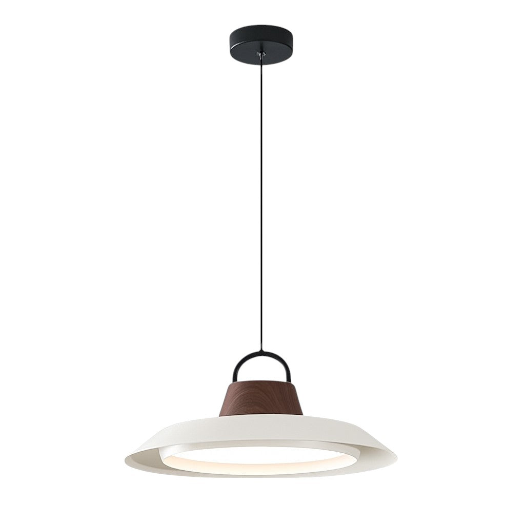 Lampada Pendante Scandinava in Legno e Metallo per un tocco di eleganza moderna