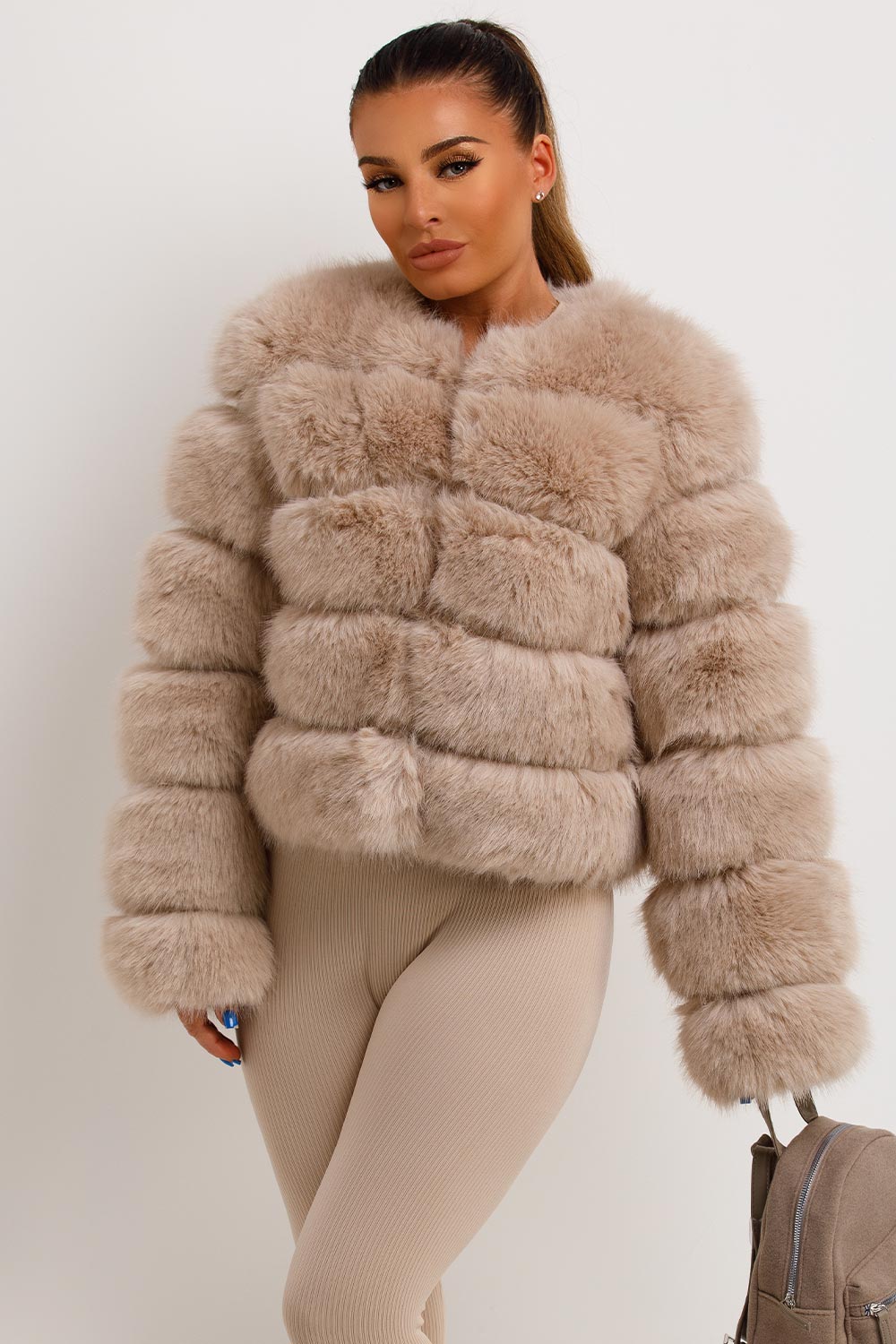 Faux Fur Bubble Coat