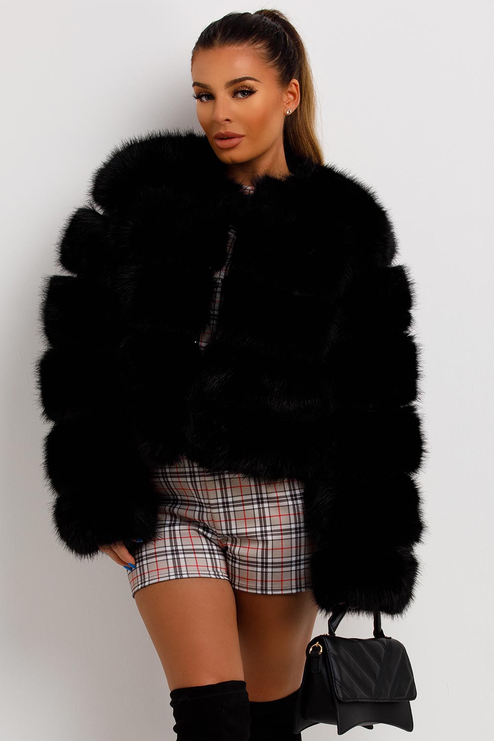 Faux Fur Bubble Coat