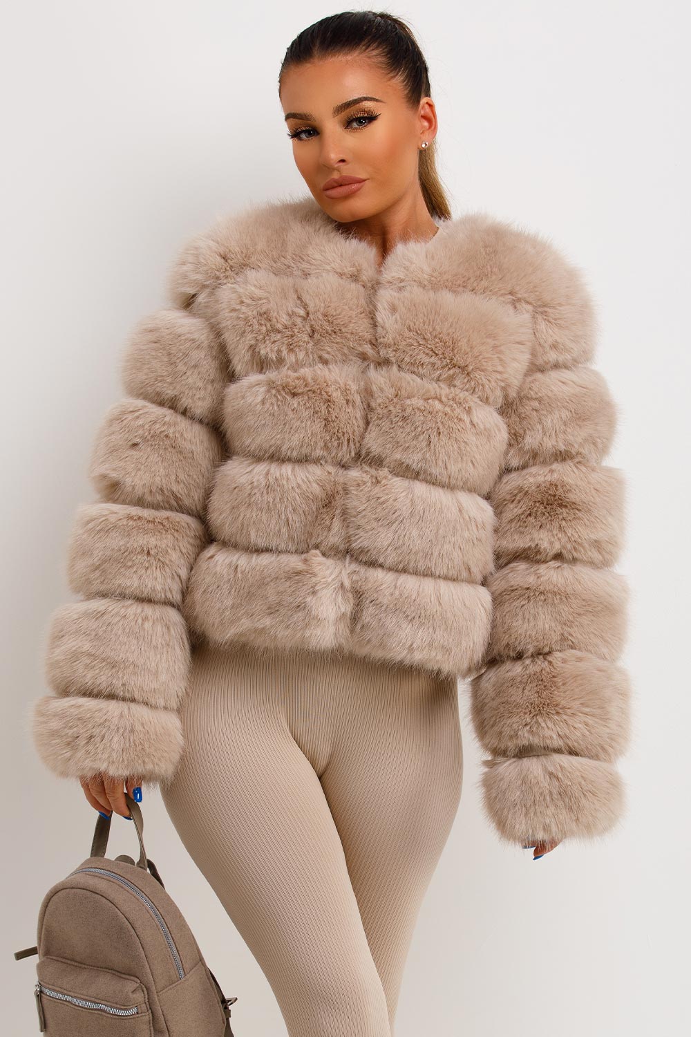 Faux Fur Bubble Coat