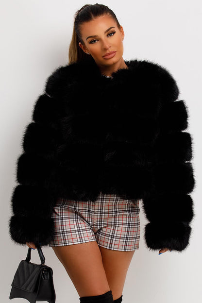 Faux Fur Bubble Coat