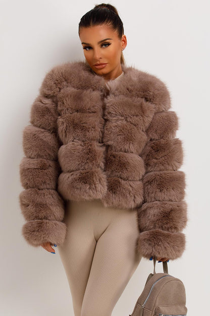 Faux Fur Bubble Coat